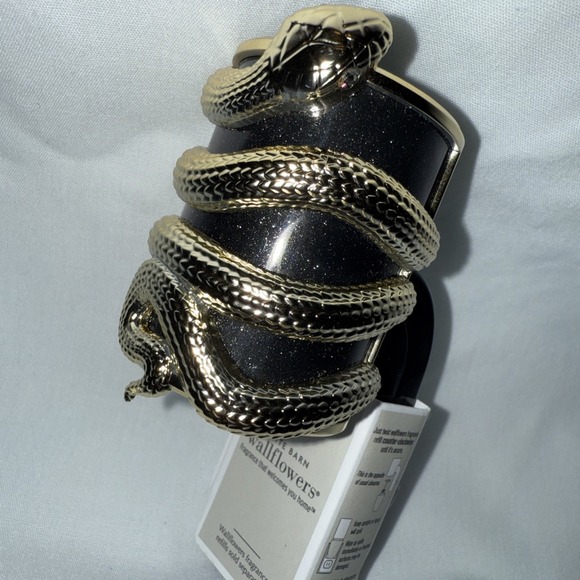 Bath & Body‎ Works Wallflower Plug In Unit Halloween Gold Metallic Snake Serpent - Picture 5 of 5